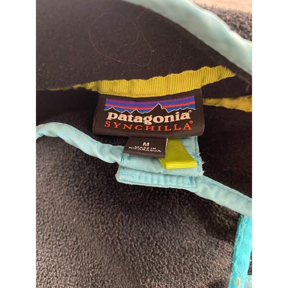 Patagonia Womens Synchilla Snap-T Fleece Pullover Jacket Size Medium Black - Picture 7 of 8